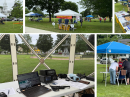 The town green in West Brookfield, Massachusetts, was filled with amateur radio stations for ARRL Field Day. Members of the public were greeted by an information booth, and many of them got on the air for the first time.